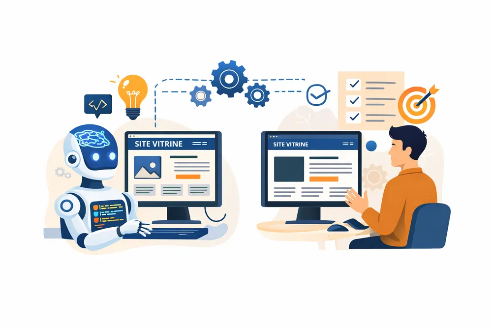 L'IA pour créer un site vitrine : révolution ou simple assistant