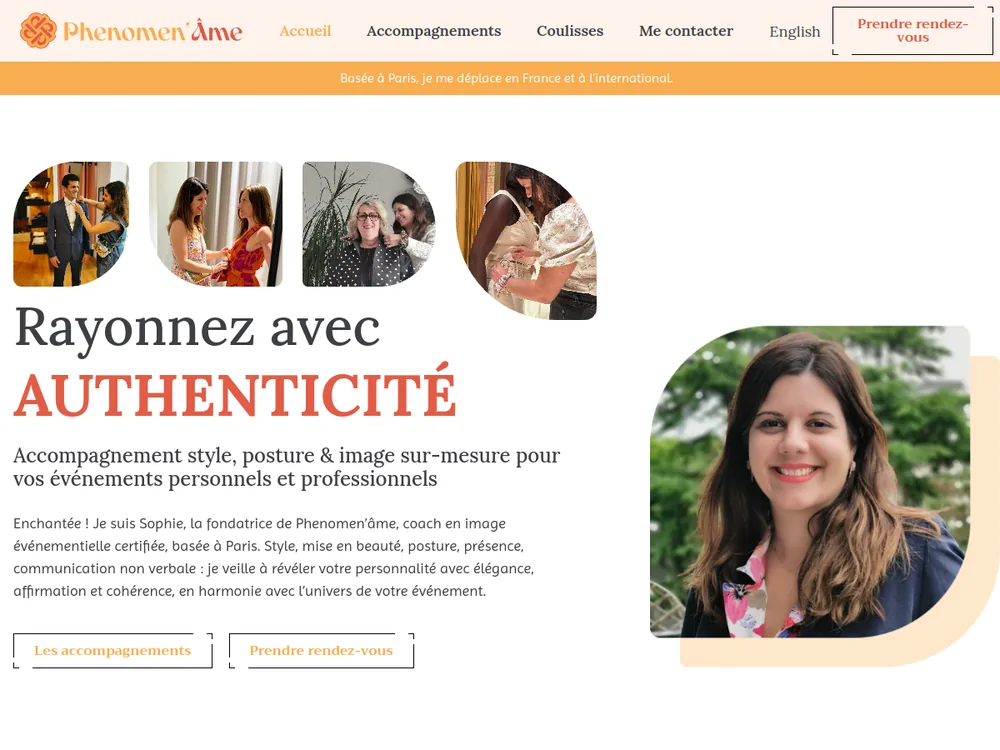 Aperçu du site Phenomen'Âme réalisé par PROSPEOS