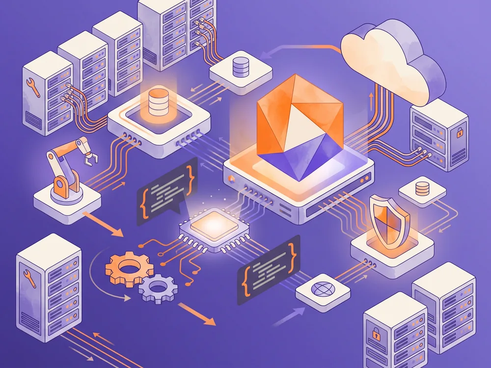 Illustration : infrastructure et hébergement web, par PROSPEOS