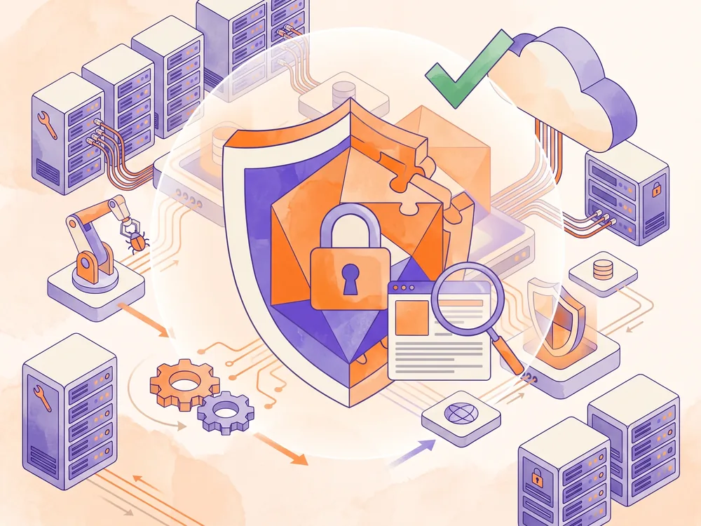 Illustration : maintenance et sécurité WordPress, par PROSPEOS
