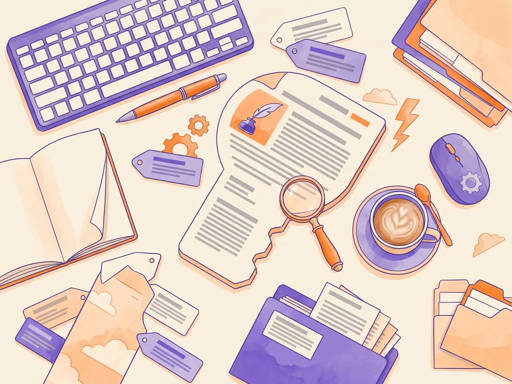 Illustration : rédaction de contenus web et SEO, par PROSPEOS