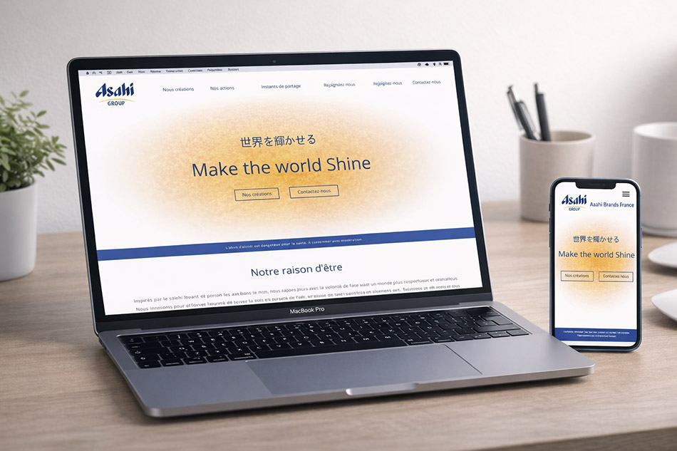 Site vitrine Asahi France