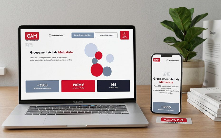 Site vitrine et extranet GAM