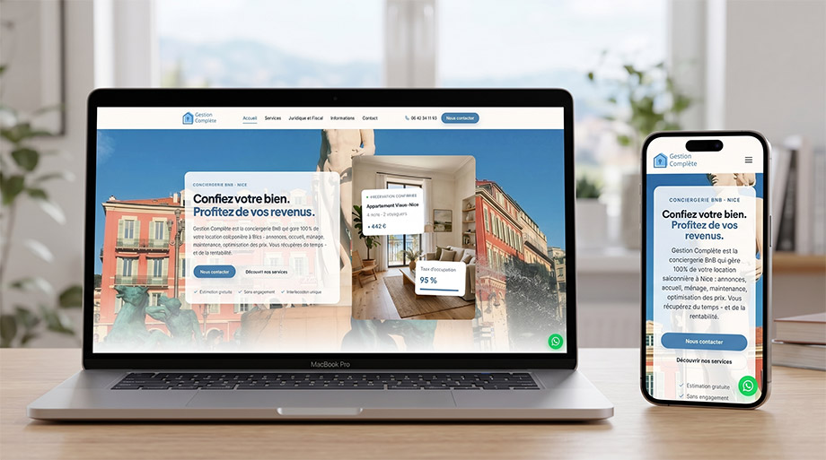 Site vitrine GestionComplete.fr