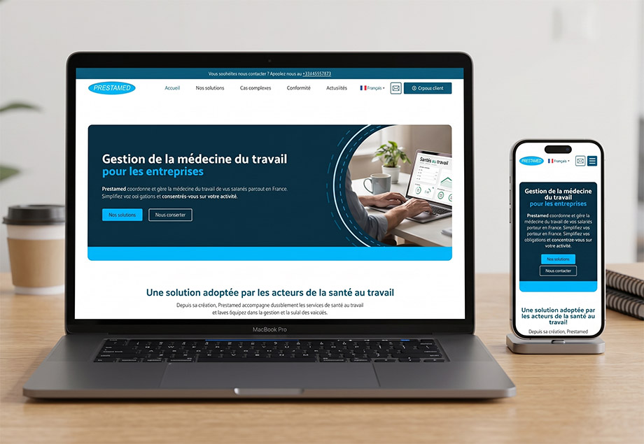 Site vitrine Prestamed.fr